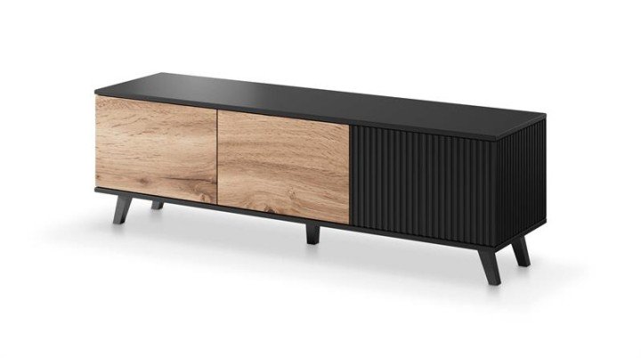 Тумба ТВ Halmar RANDOM RTV-1 Дуб вотан / Чорний